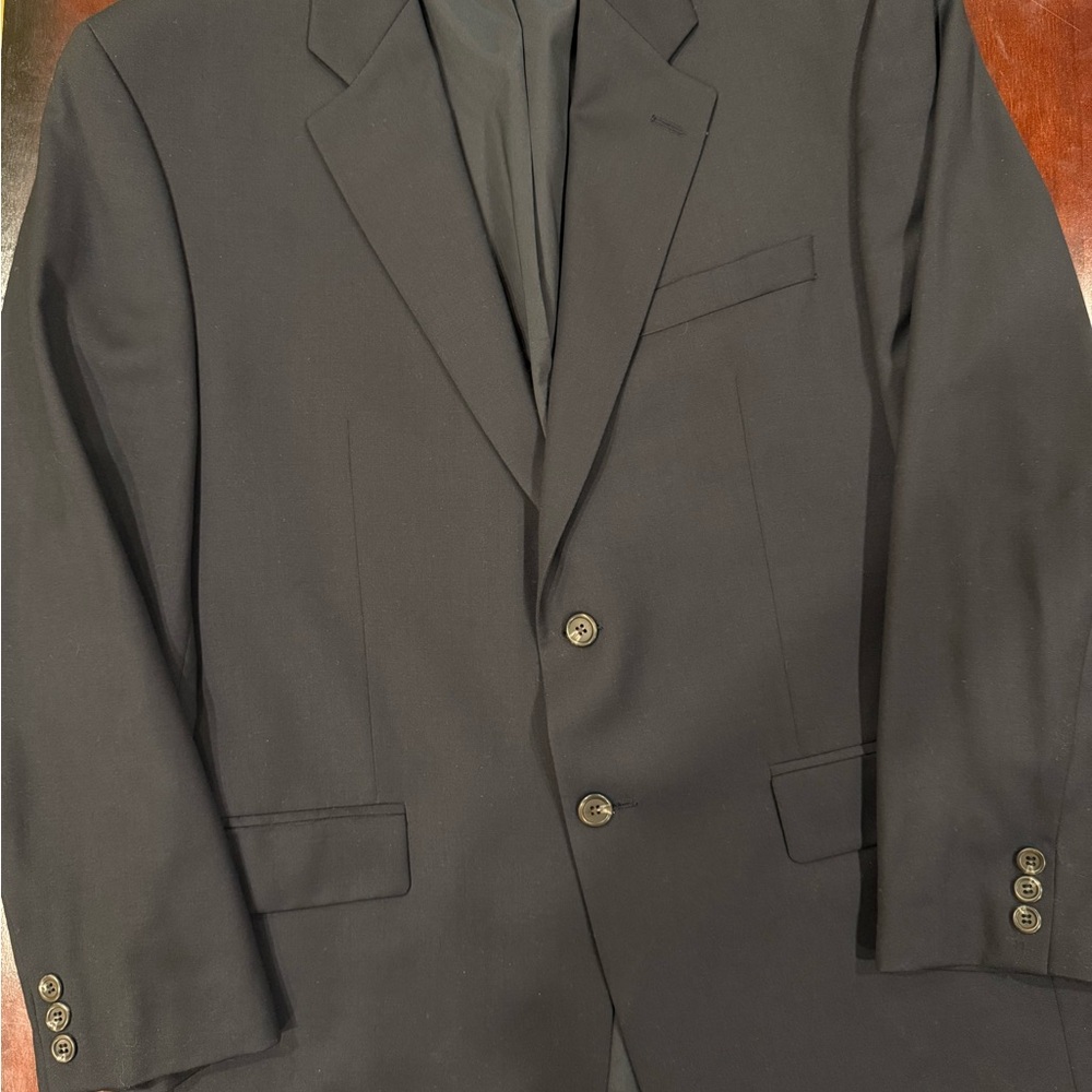 Lauren Ralph Lauren Blazer Mens 42R Grey/Deep Blue Classic Sport Coat